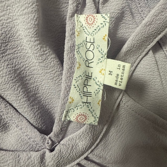 Hippie Rose Lilac Sleeveless Blouse - Picture 4 of 4